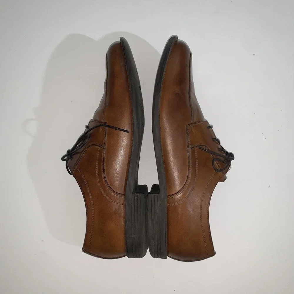 Cole Haan Shoes Mens Size 11 M Brown Leather Derby Dress Lace Up Comfort C24044